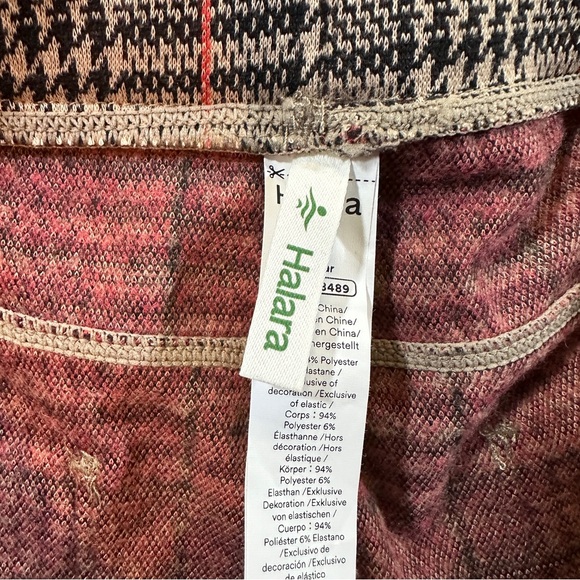 Halara Flex™ High Waisted Skinny Work Pants Plaid Houndstooth Pockets M NWT - Picture 6 of 10